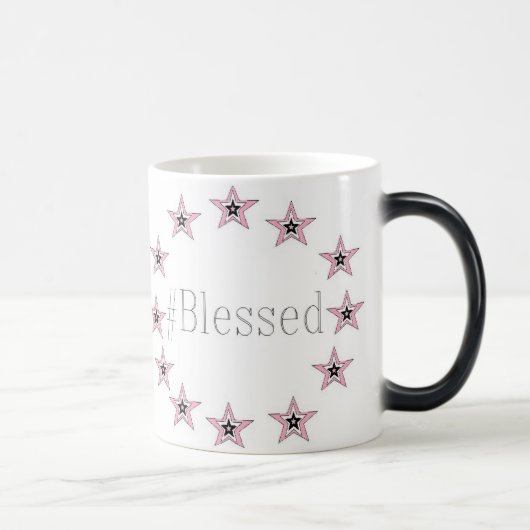 11のozの変形させるマグの芸術JShao著黒いまたは白 モーフィングマグカップ (右)