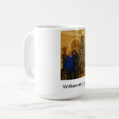 11のOZの白いコーヒー・マグ コーヒーマグカップ (正面左)