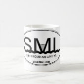 11のozの陶磁器のコーヒー・マグのスミスmountain湖VA コーヒーマグカップ (中央)