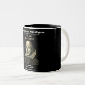 11のozの黒く及び白いマグ ツートーンマグカップ (正面右)