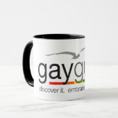 11のozまたは15のoz Gaygullのコーヒー・マグ マグカップ (正面左)