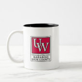 11のoz。 クラシックなマグ ツートーンマグカップ (左)