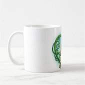 11のoz。 森林歌のクラシックで白いマグ コーヒーマグカップ (左)