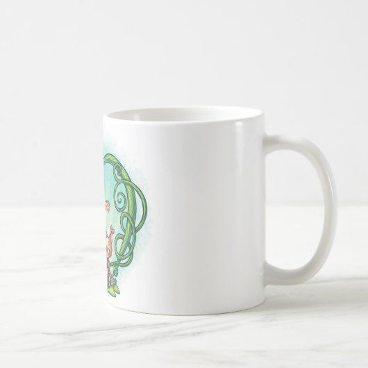 11のoz。 森林歌のクラシックで白いマグ コーヒーマグカップ (右)