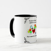 11のOz ""祝って下さい。 信号器の誕生日のコーヒー・マグ マグカップ (正面左)