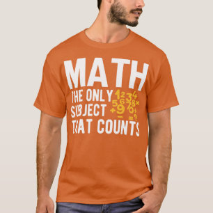 11を数える唯一の主題を数学する Tシャツ