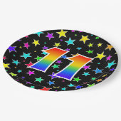 11イベント:レインはっきりしたボー12カラフル,おもしろい ペーパープレート (アングル)