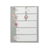 11インチx 8.5インチメモ帳 – 40ページ ノートパッド (回転)