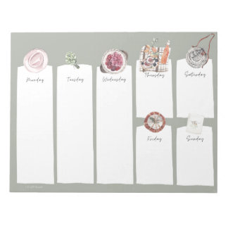 11インチx 8.5インチメモ帳 – 40ページ ノートパッド