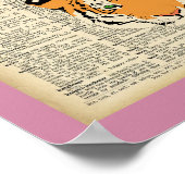 11インチx 8.5インチ、ポスター(Tigerおよび文字ヴィンテージデザイン) ポスター (角)