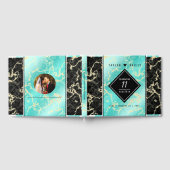 11エレガントターコイズ結婚記念日 ゲストブック (全面)