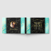 11エレガントターコイズ結婚記念日 ゲストブック (全面)