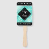 11エレガントターコイズ結婚記念日 ハンドファン (正面)