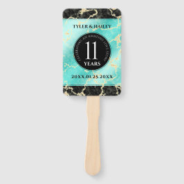 11エレガントターコイズ結婚記念日 ハンドファン