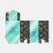 11エレガントターコイズ結婚記念日 フェイバーボックス (折り畳みなし)