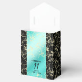 11エレガントターコイズ結婚記念日 フェイバーボックス (オープン)