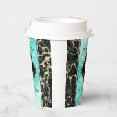 11エレガントターコイズ結婚記念日 紙コップ (右)