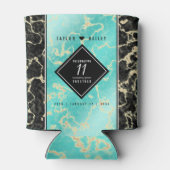 11エレガントターコイズ結婚記念日 缶クーラー (裏面)