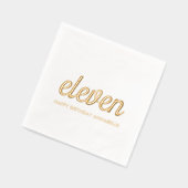 11エレガント誕生日ゴモダンールナプキンス 箔ナプキン (左)