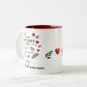 11オズパーソナライズされたパパプレゼント ツートーンマグカップ (正面左)