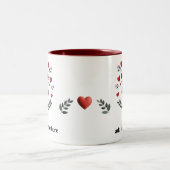 11オズパーソナライズされたパパプレゼント ツートーンマグカップ (中央)