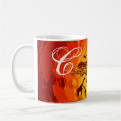 11オズ。コーヒーマグアフリカンサファリキラフサンセ コーヒーマグカップ (左)