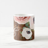 11オズ。コーヒーマグジオメトリックガーデンバラバーンウッド コーヒーマグカップ (中央)