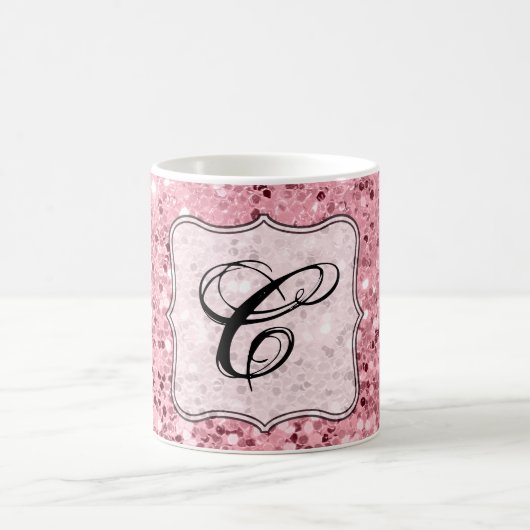 11オズ。コーヒーマグバラ金ゴールドグリッター コーヒーマグカップ (中央)