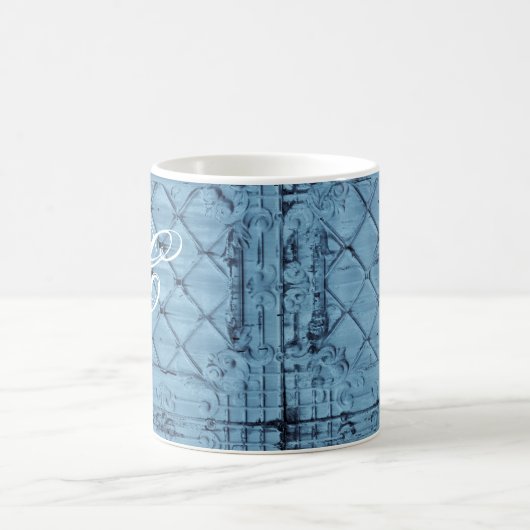 11オズ。コーヒーマグ素朴ティンパネル天井国 コーヒーマグカップ (中央)