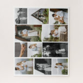 11カスタムユニークフォトコラージュミニマル ジグソーパズル (縦)