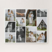 11カスタムユニークフォトコラージュミニマル ジグソーパズル (横)