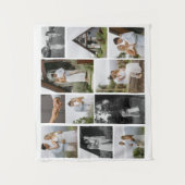 11カスタムユニークフォトコラージュミニマル タペストリー (正面)