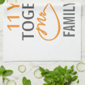 11カスタム周年記念 キッチンタオル (折り畳み)