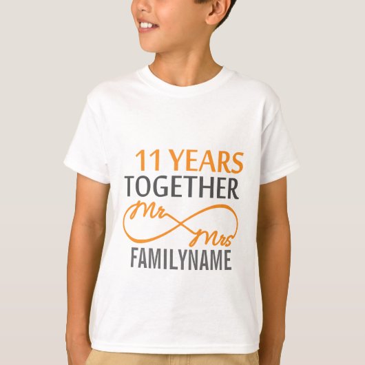 11カスタム周年記念 Tシャツ (正面)