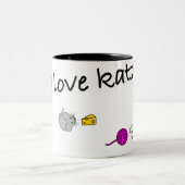 11クラシックoz、LOVE KATZの・マグ ツートーンマグカップ (中央)