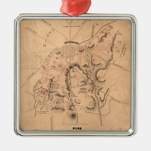 11ゲティスバーグの戦い メタルオーナメント (正面)