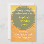 11ゴールデンバースデー招待状 招待状 (正面)