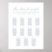 11テーブル私たちお気に入りのの人の座席表 ポスター (正面)