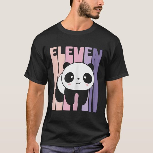 11パンダ11日B日 Tシャツ (正面)