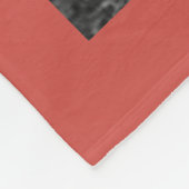 11パーソナライズされたフォトコラージュ暖赤 フリースブランケット (角)