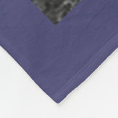 11パーソナライズされたフォトコラージュ賛美ネイ青 フリースブランケット (角)