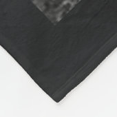 11パーソナライズされたフォトコラージュ賛美ブラック フリースブランケット (角)