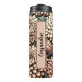 11パーソナライズされた月誕生花菊 タンブラー (正面)