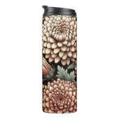 11パーソナライズされた月誕生花菊 タンブラー (回転右)