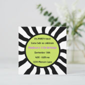11パーソナライズされた歳の誕生日パーティーの招待 招待状 (スタンド正面)