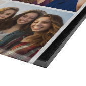 11フォトインスタグラムコラージュカスタムブラックモノグラム カッティングボード (角)