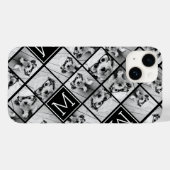 11フォトインスタグラムコラージュカスタムブラックモノグラム Case-Mate iPhoneケース (裏面 (横))