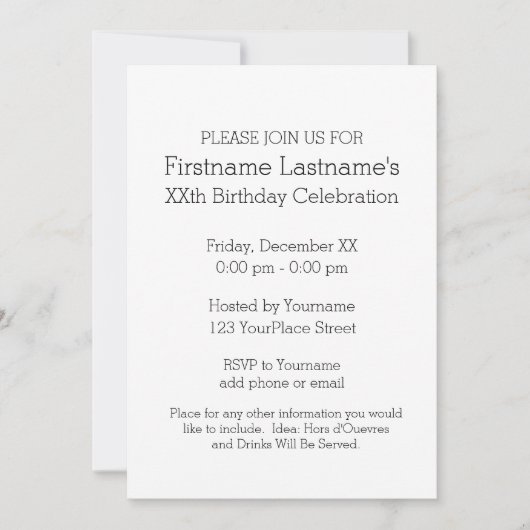 11フォトインスタグラムコラージュ誕生日パーティー 招待状 (正面)