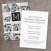 11フォトインスタグラムコラージュ誕生日パーティー 招待状