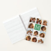 11フォトコラージモノグラムでカラーを編集できる ノートブック (内部)